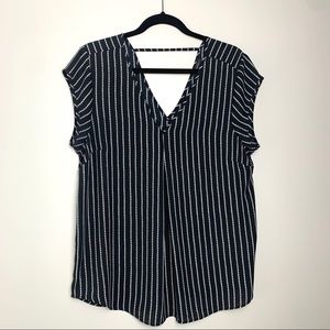 Halogen v neck blouse